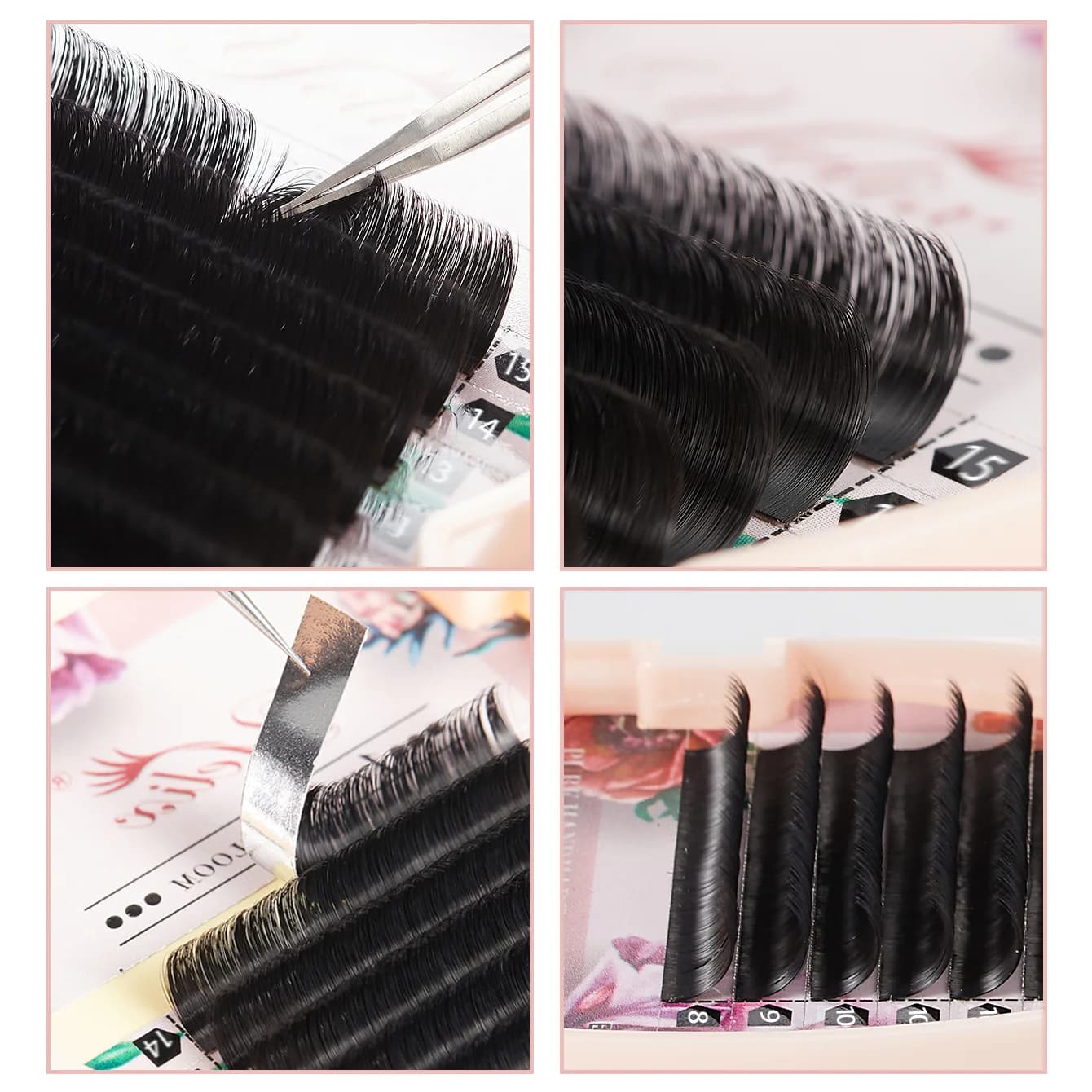 Easy Fan Mega Volumen Extensiones de Pestañas, 0.03/0.05mm
