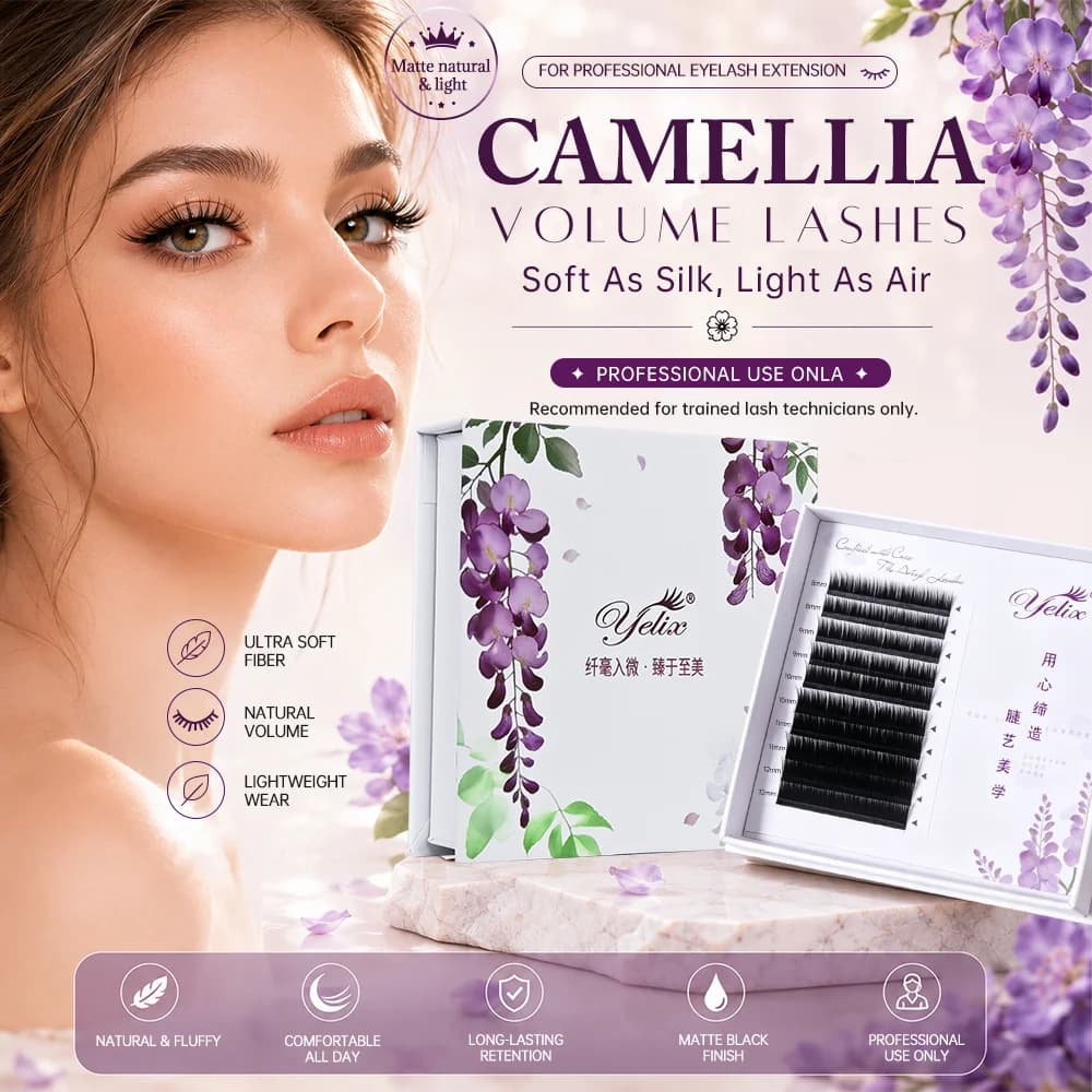 Extensiones de volumen Camellia suaves y naturales
