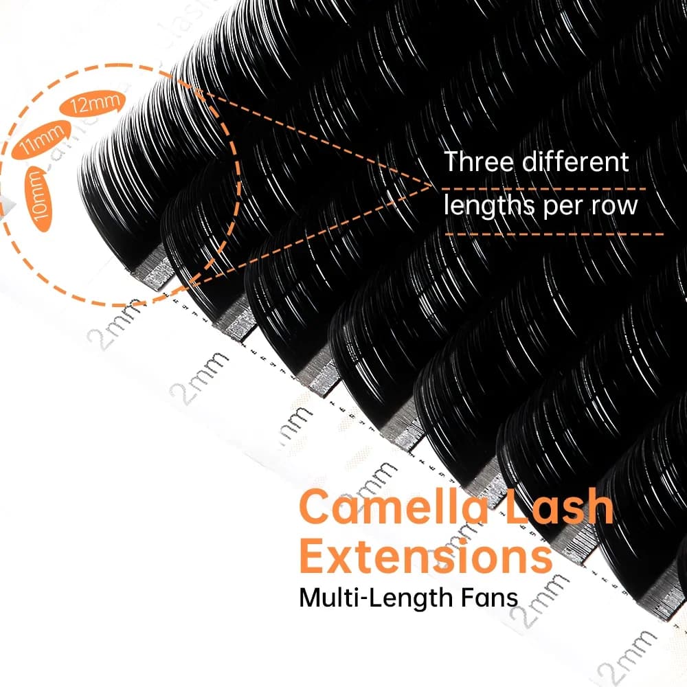 Extensiones de pestañas individuales Camellia Bloom LB LJ