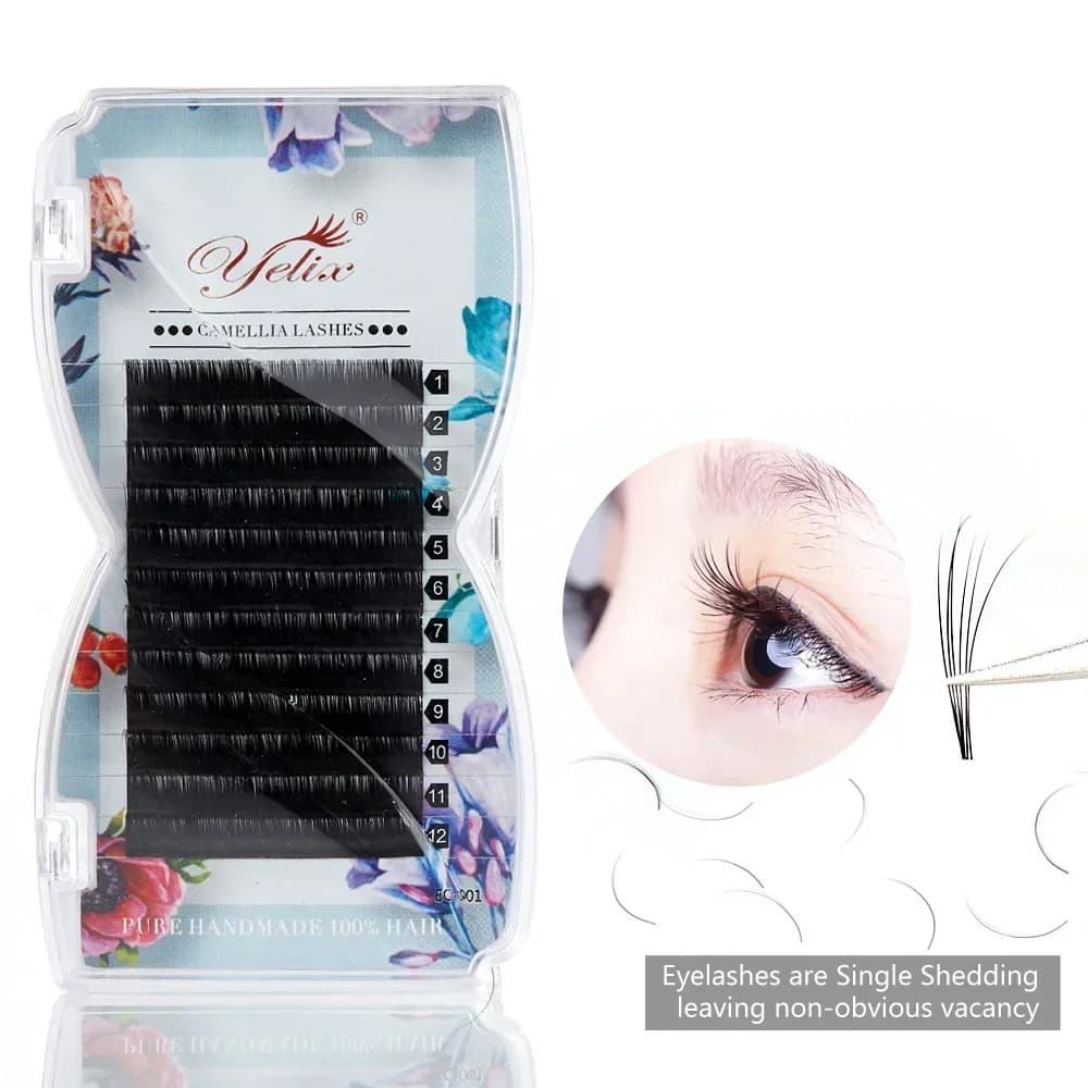 Extensiones de pestañas individuales Camellia multi-longitud