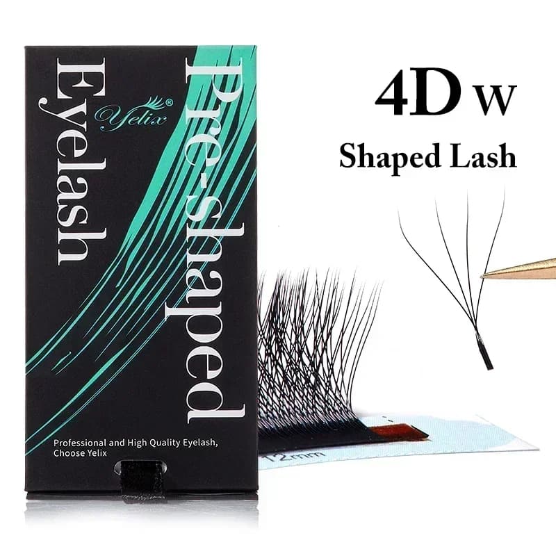 Extensiones de pestañas de volumen brasileño suaves