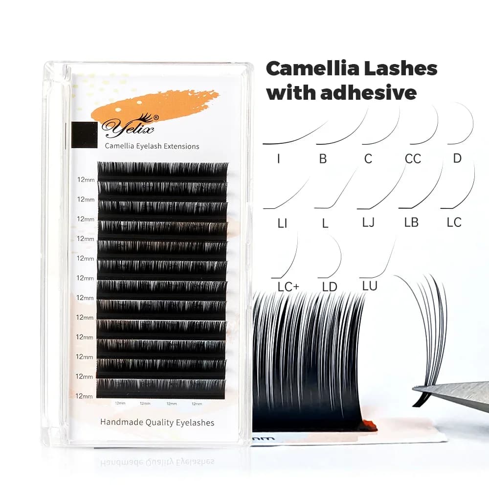 Extensiones de pestañas individuales Camellia Bloom LB LJ
