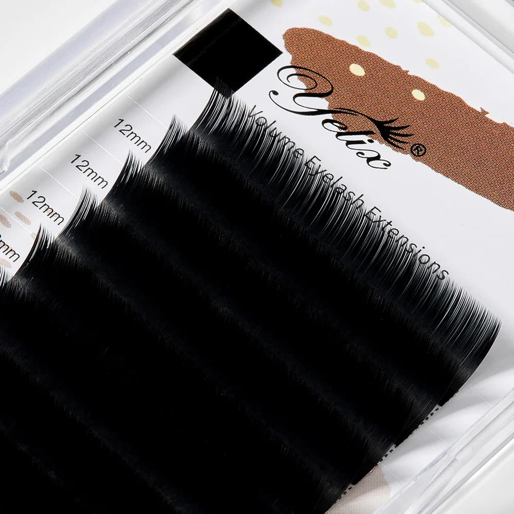 Extensiones de pestañas individuales clásicas premium con adhesivo