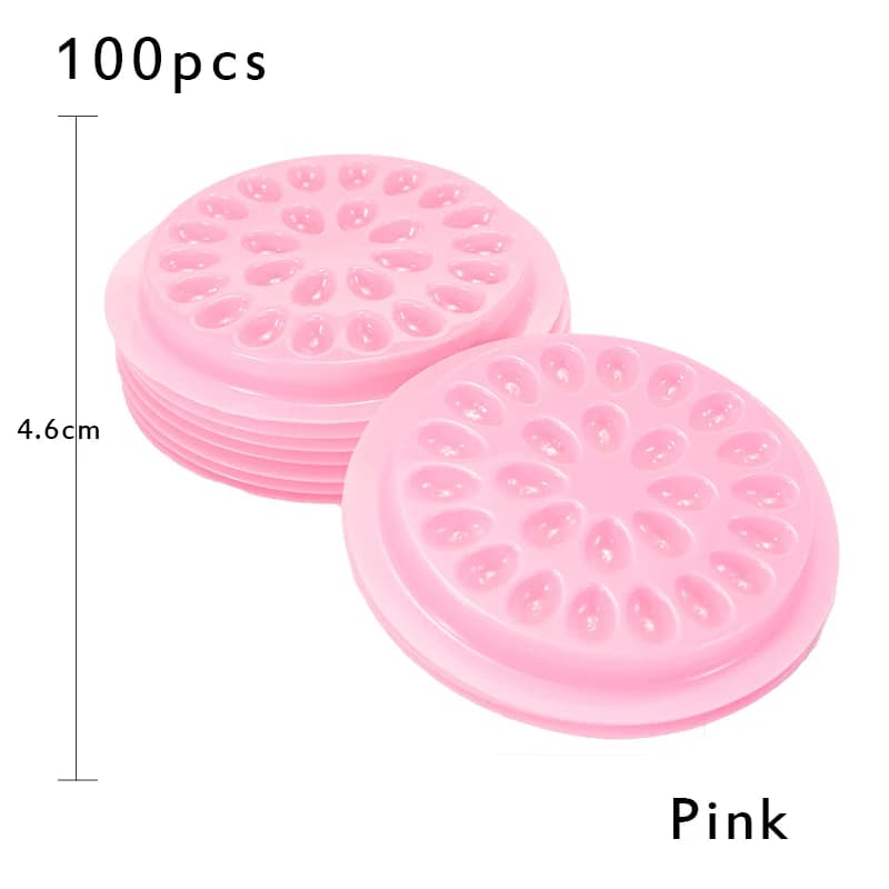 Soporte de pegamento con forma de flor para extensiones de pestañas