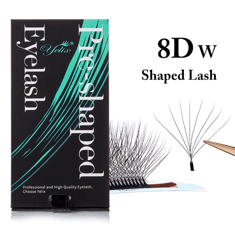 Pestañas Naturales Suaves W 3D-8D Preformadas en Abanico