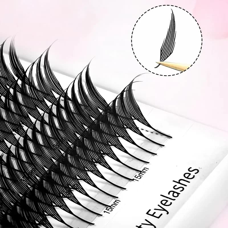Pestañas Individuales Volumen Brasileño Forma Pluma Spire