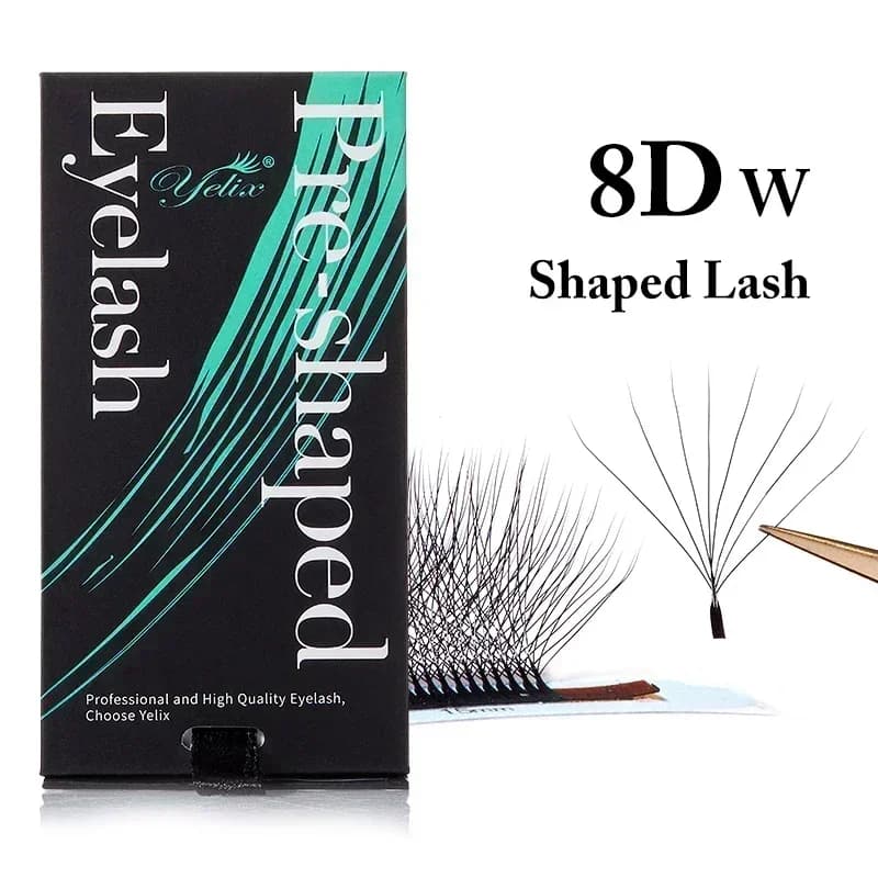 Extensiones de pestañas de volumen brasileño suaves
