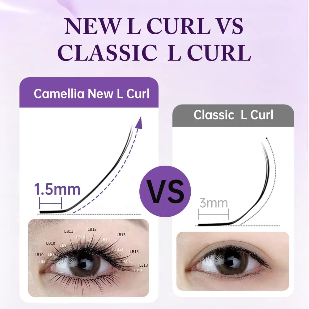 Extensiones de volumen Camellia suaves y naturales
