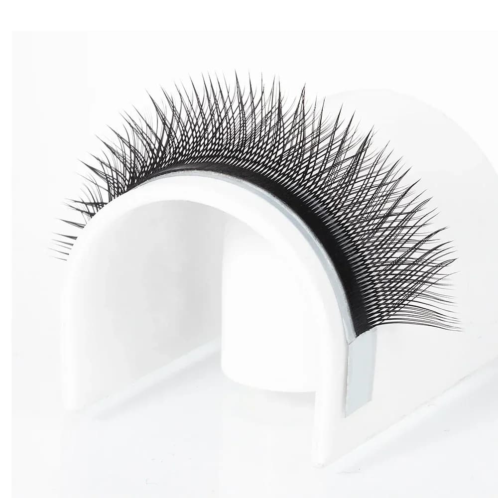 Extensiones de pestañas volumen abanico en forma Y con dos puntas 7-17mm