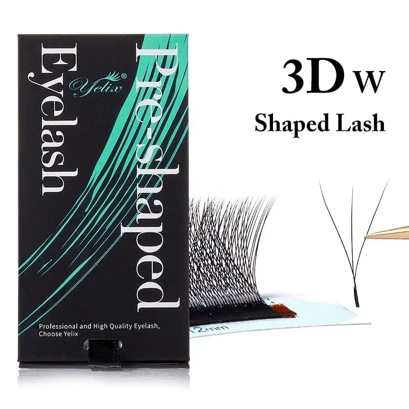 Extensiones de pestañas de volumen brasileño suaves