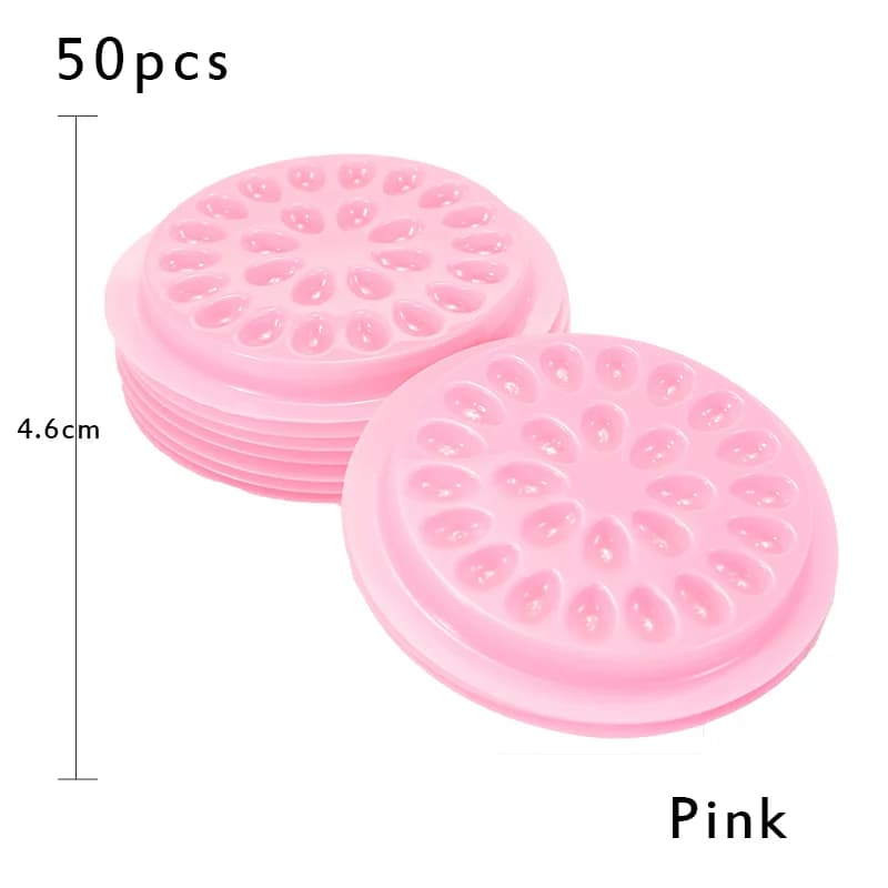 Soporte de pegamento con forma de flor para extensiones de pestañas