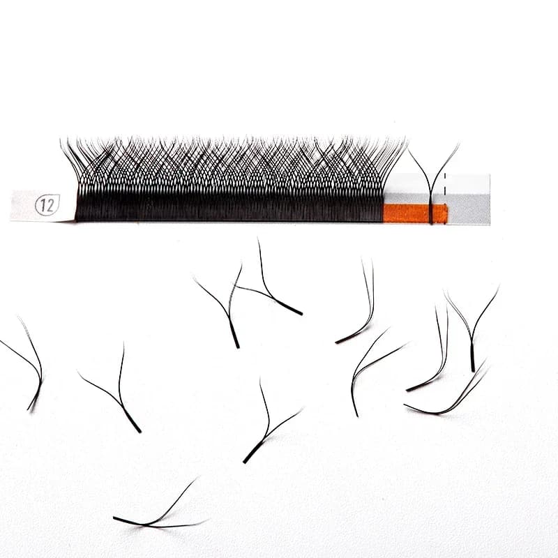 Pestañas de volumen preformadas YY y W Shape 3D/4D/5D